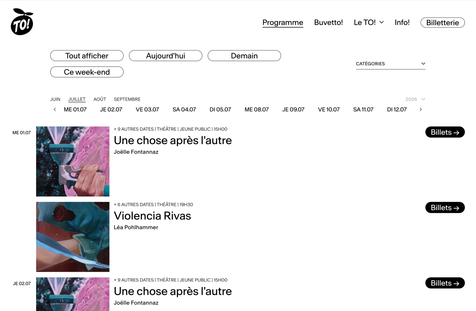 Screenshot 1 Théâtre de l’Orangerie
